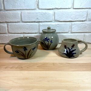Artisan pottery set of 3 pieces, Would make great gift!